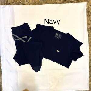 Women's Navy FIGS Scrub Set